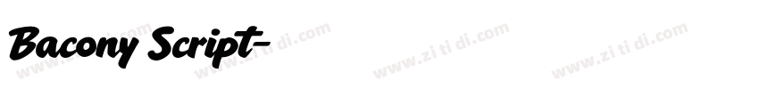 Bacony Script字体转换 Bacony Script字体转换